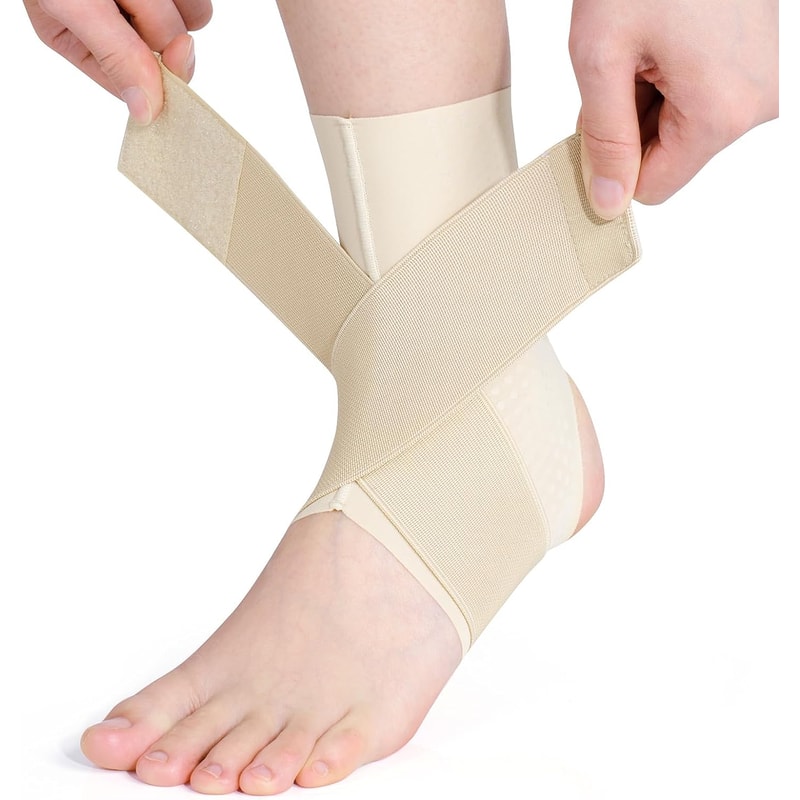 Adjustable Compression Ankle Brace For Men Women Breathable Support For Sprained Ankles 7