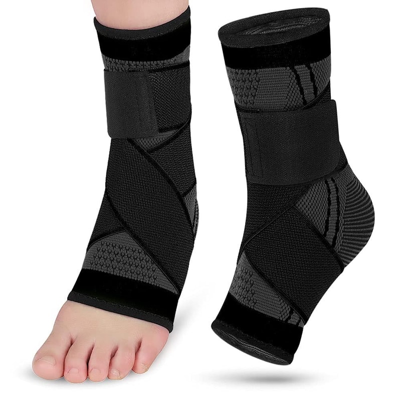 Pressurized Ankle Protector Bandage Elastic Nylon Support for Gym, Basketball & Running