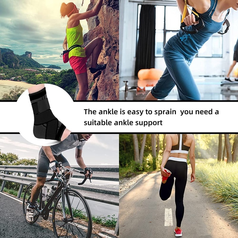 Pressurized Ankle Protector Bandage Elastic Nylon Support for Gym, Basketball & Running