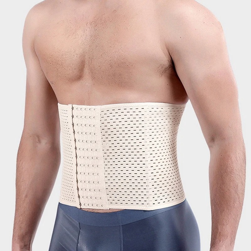 Men's Slimming Waist Trainer Corset for Abdomen Tummy Control, Belly Shaper Fitness Compression Shapewear