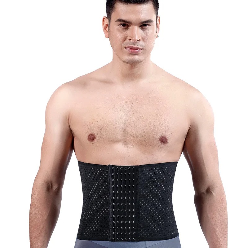 Men's Slimming Waist Trainer Corset for Abdomen Tummy Control, Belly Shaper Fitness Compression Shapewear