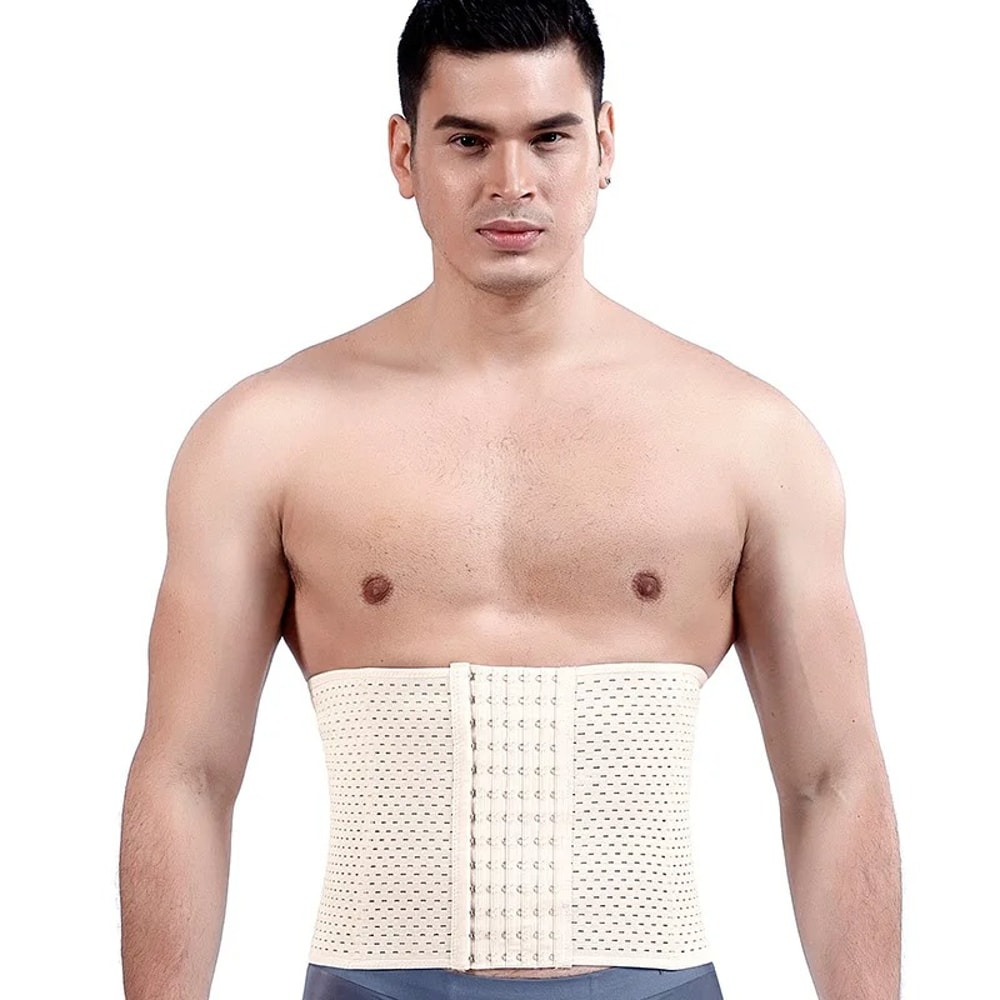 Men's Slimming Waist Trainer Corset for Abdomen Tummy Control, Belly Shaper Fitness Compression Shapewear