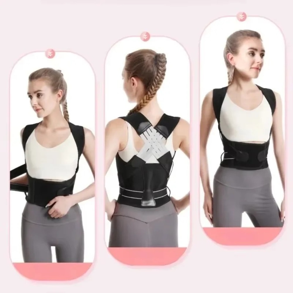 Premium Adjustable Posture Corrector And Back Support Brace For Men Women With Shoulder Alignment 2