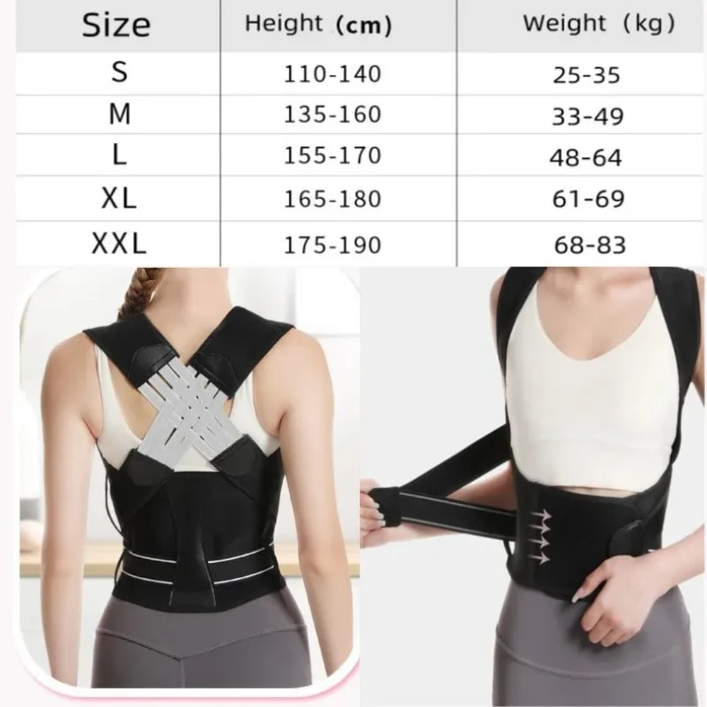 Premium Adjustable Posture Corrector And Back Support Brace For Men Women With Shoulder Alignment 5