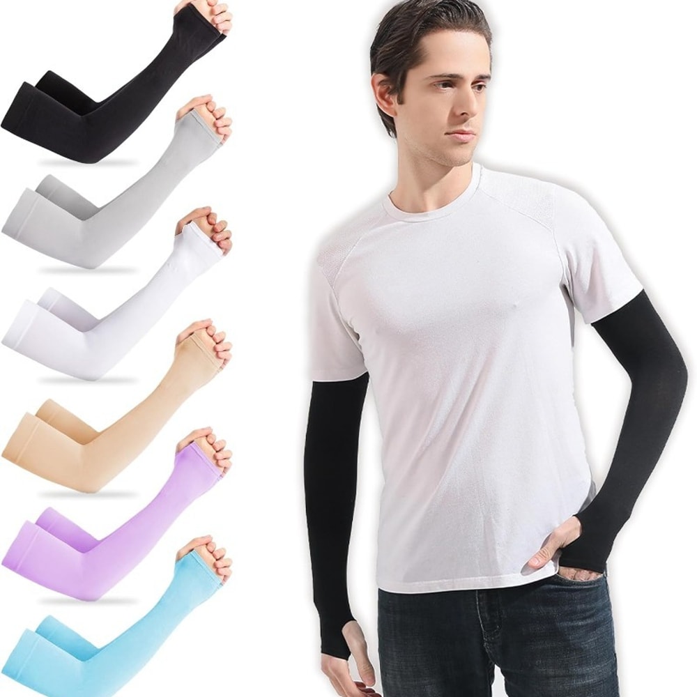 Performance UV Protection Cooling Running Sleeves For Men And Women Breathable Compression Arm Warm 0