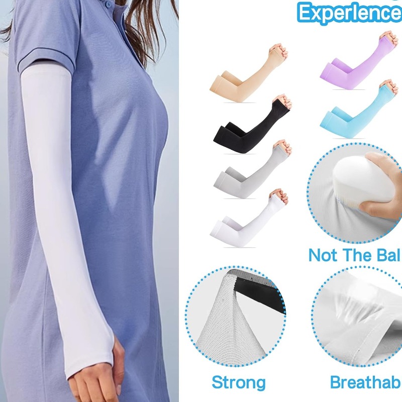 Performance UV Protection Cooling Running Sleeves For Men And Women Breathable Compression Arm Warm 4