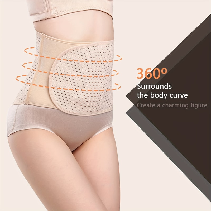 Adjustable Breathable Lumbar Support Belt Black Polyester Abdominal Shaping Belt With Targeted Comp 3