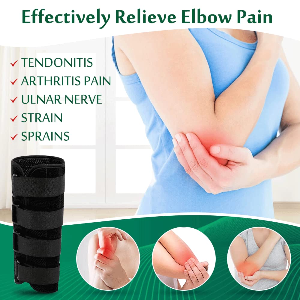 Elbow Splint For Tendonitis Ulnar Nerve Support Cubital Tunnel Brace For Sleeping And Immobilizati 4