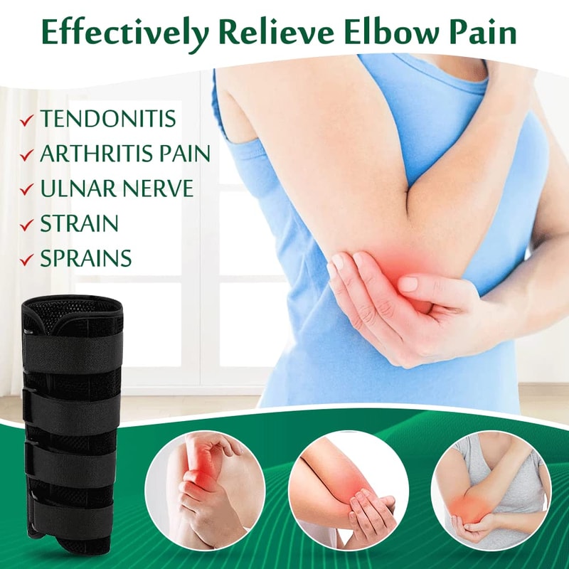 Elbow Splint For Tendonitis Ulnar Nerve Support Cubital Tunnel Brace For Sleeping And Immobilizati 4