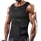 Mens Sauna Vest Waist Trainer Shapewear Slimming Body Shaper with Double Belt for Fat Burn and Fitness
