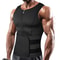 Mens Sauna Vest Waist Trainer Shapewear Slimming Body Shaper with Double Belt for Fat Burn and Fitness
