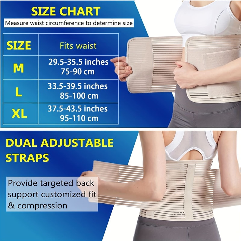 Adjustable Abdominal Binder For Men Women Post Surgery Compression Wrap For Hernia Abdomen Suppor 5