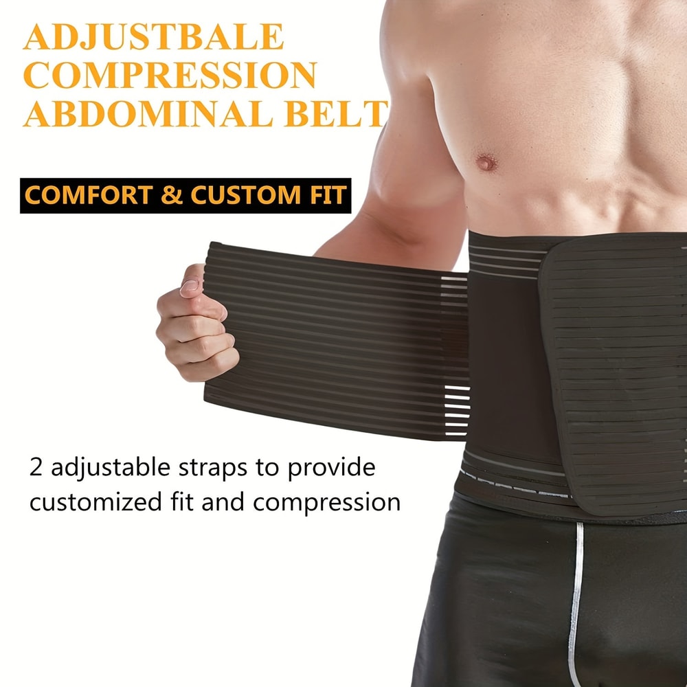 Adjustable Abdominal Binder For Men Women Post Surgery Compression Wrap For Hernia Abdomen Suppor 3