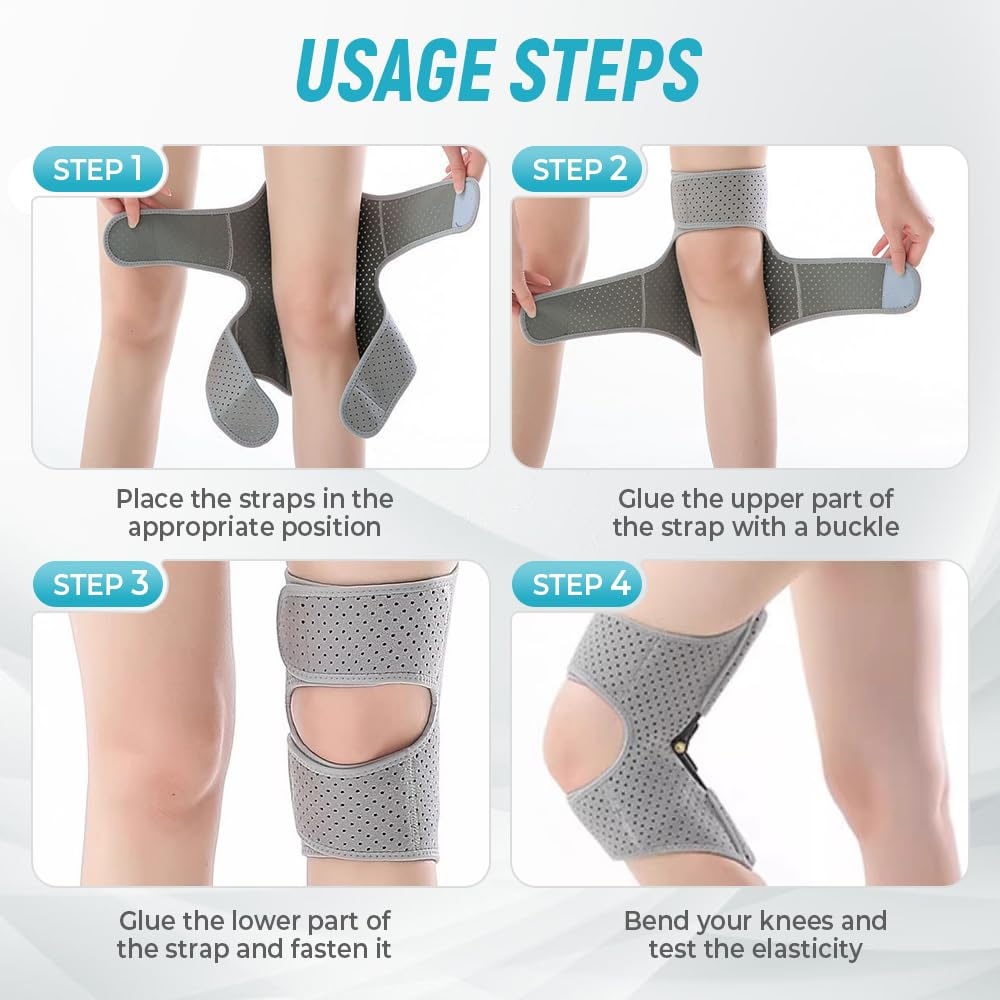 Adjustable Knee Brace With Patella Support Hinged Joint Stabilizer For Patellar Tendonitis Meniscus 3
