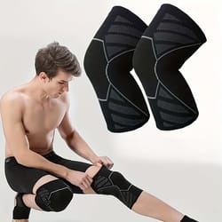 high elastic compression knee sleeves for men and women ideal for running, gym, and fitness