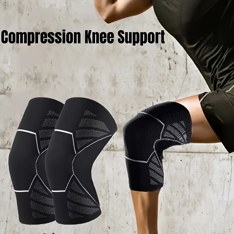 High Elastic Compression Knee Sleeves For Men And Women Ideal For Running Gym And Fitness 2