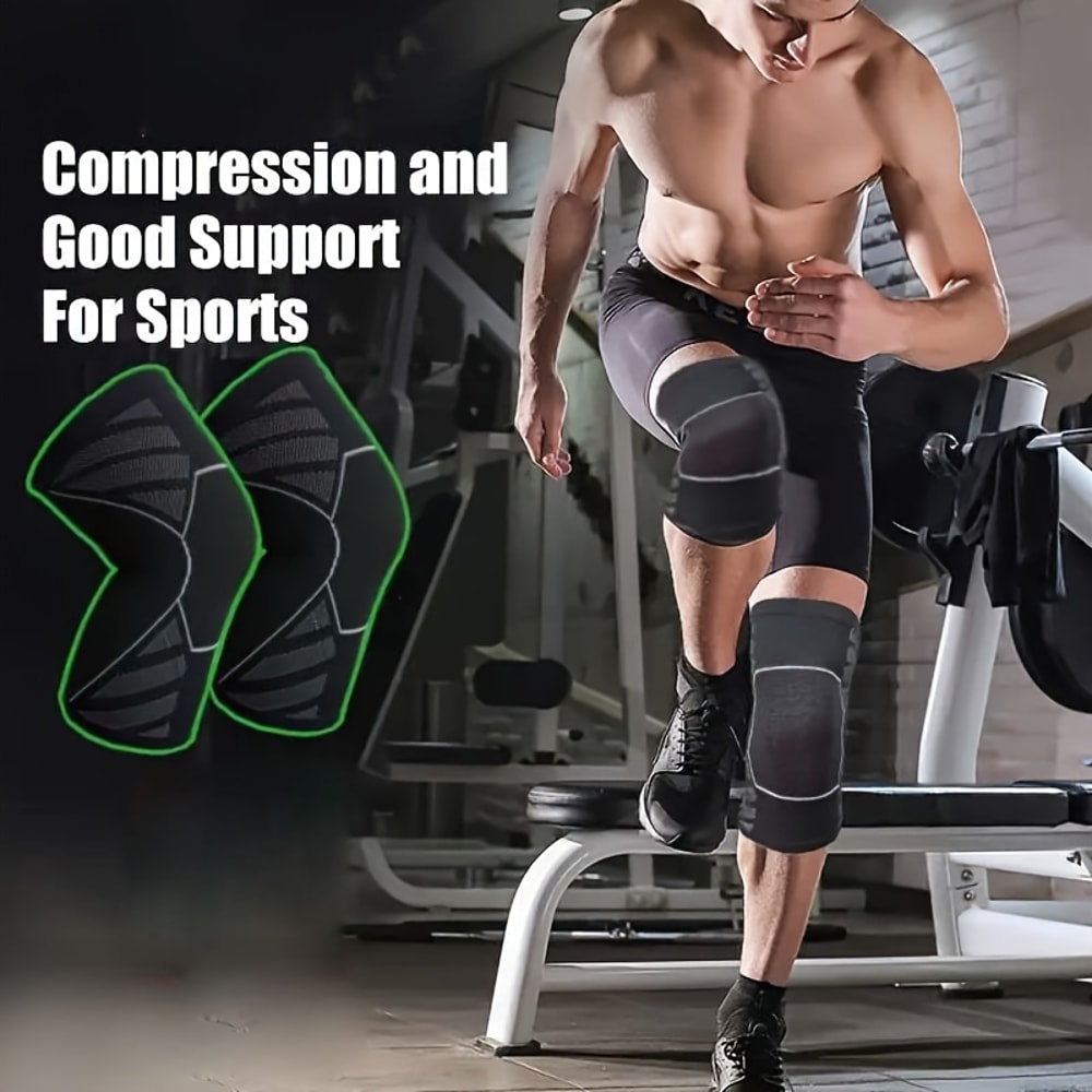 High Elastic Compression Knee Sleeves For Men And Women Ideal For Running Gym And Fitness 3