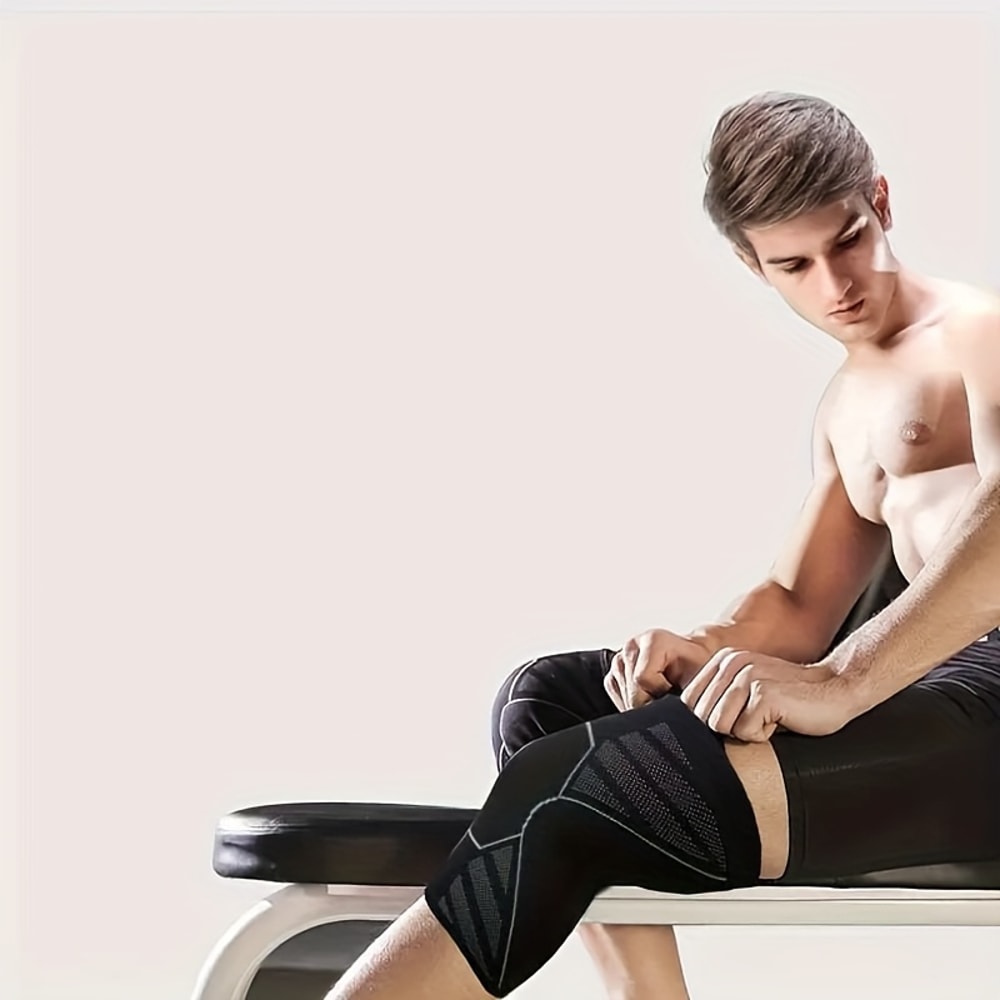 High Elastic Compression Knee Sleeves For Men And Women Ideal For Running Gym And Fitness 1