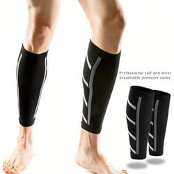 compression calf sleeves uv protection, breathable for basketball, soccer, running & cycling