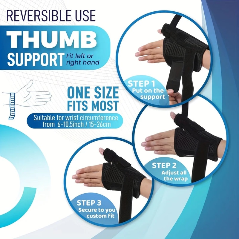 Stabilizing Thumb Splint Wrist Brace for Men and Women Thumb Support for Left or Right Hand