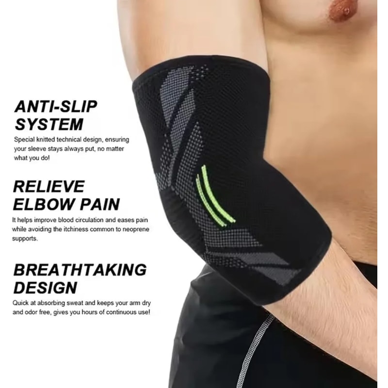 Adjustable Elbow Support Sleeve For Tennis Elbow Golfers Elbow Tendonitis And Joint Pain Relief 3