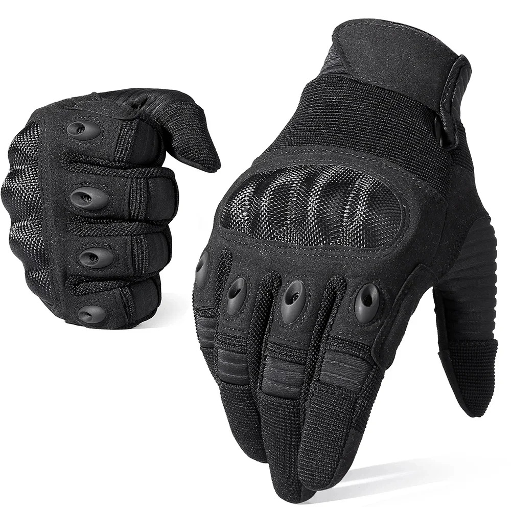 Mens Tactical Gloves FullFinger Outdoor Gloves With Touchscreen Compatibility Hard Shell Protection 5