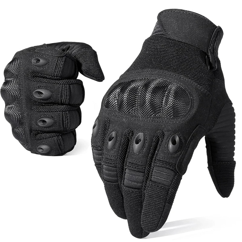 Mens Tactical Gloves FullFinger Outdoor Gloves With Touchscreen Compatibility Hard Shell Protection 5