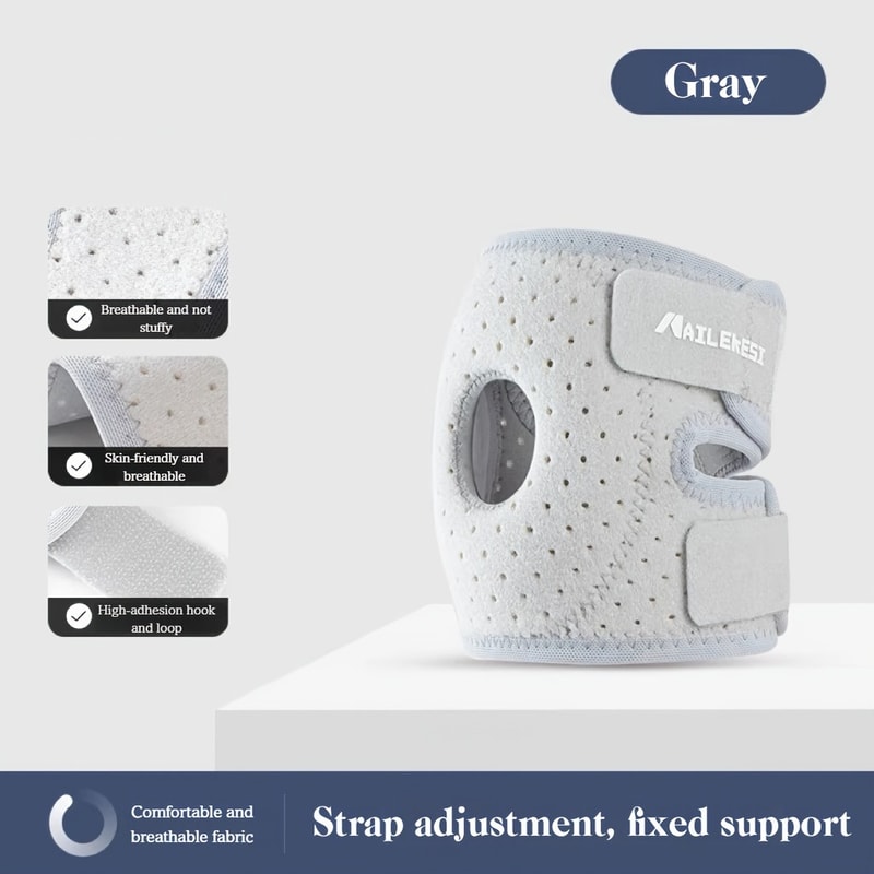 Breathable Adjustable Elbow Brace With Silicone Shock Absorption For Tennis And Basketball 8