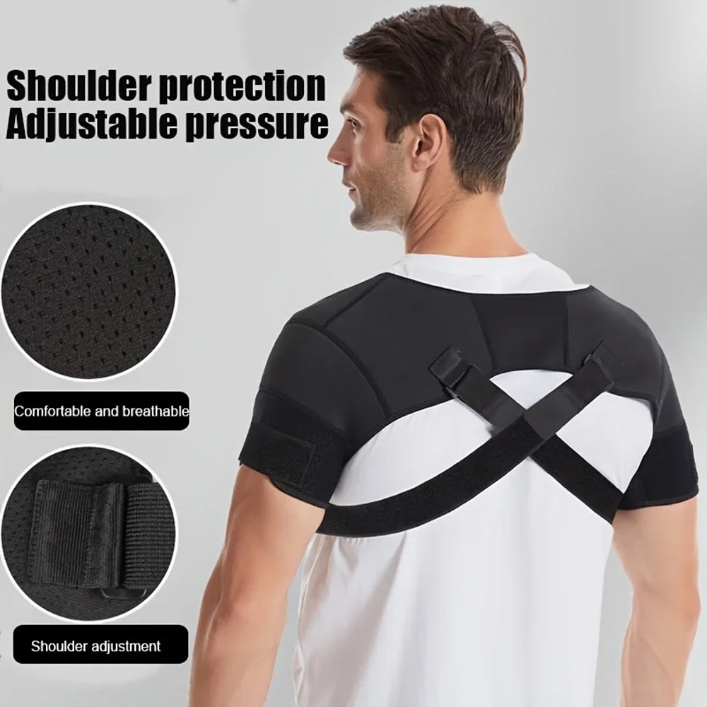 Adjustable Cross Shoulder Support Straps Comfortable And Supportive Back Sports Shoulder Brace With 4