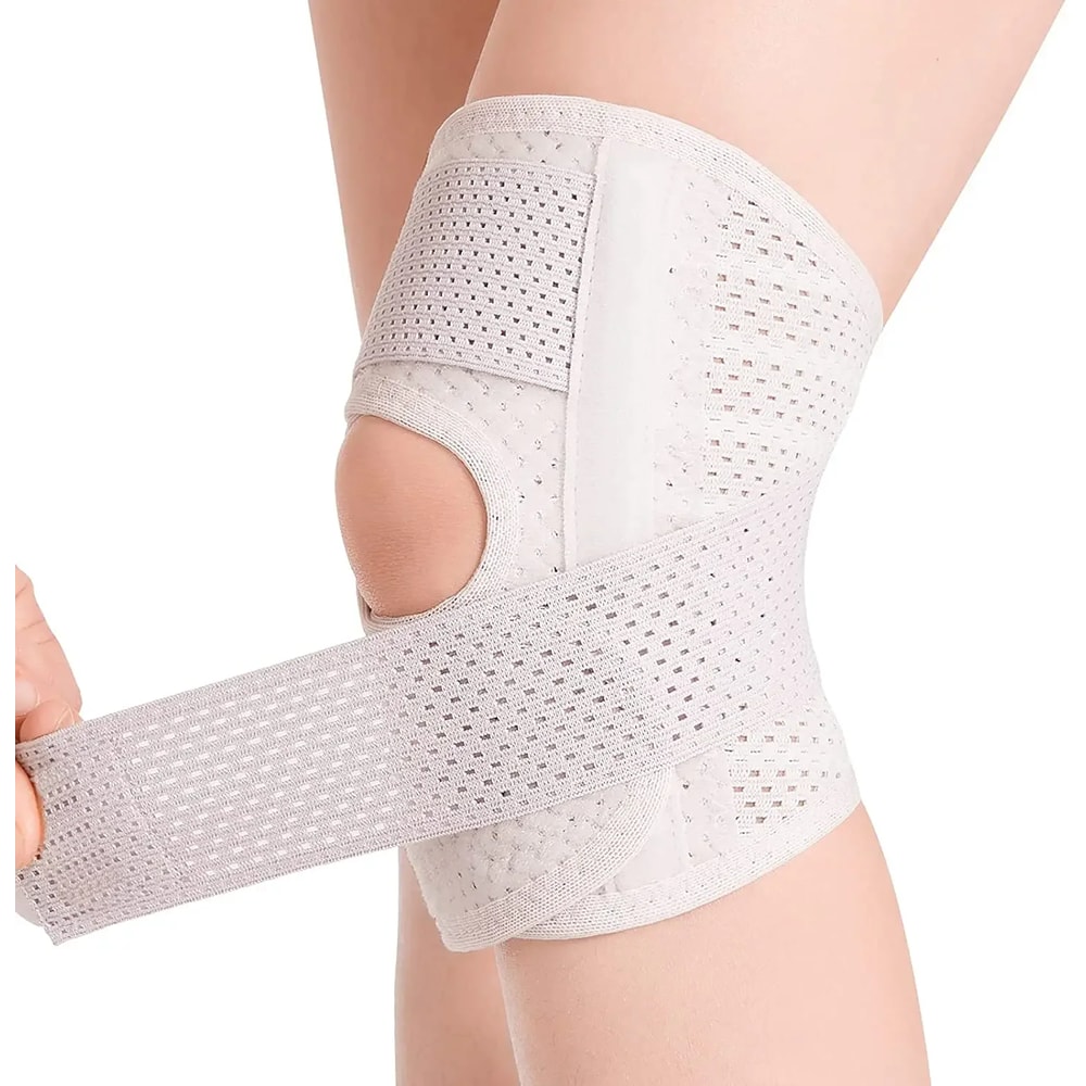 Knee Brace With Side Stabilizers Adjustable Support For Meniscus Tear Knee Pain Relief Patella Gel 6