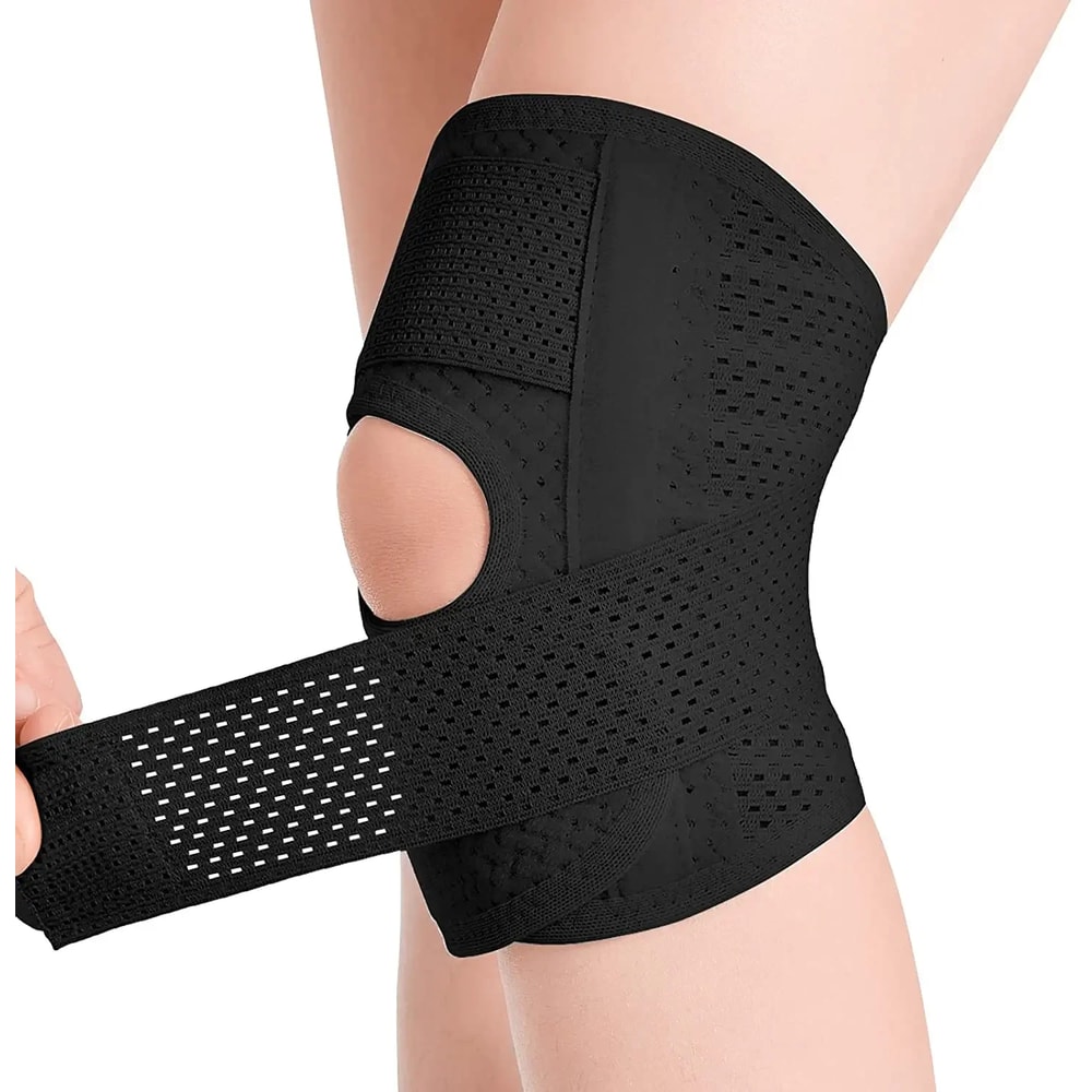 Knee Brace With Side Stabilizers Adjustable Support For Meniscus Tear Knee Pain Relief Patella Gel 7