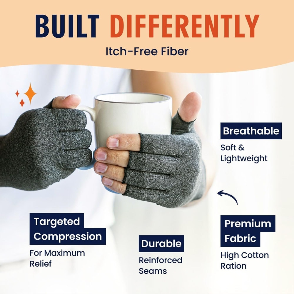 Premium Joint Support Compression Gloves For Arthritis Pain Relief And Improved Hand Function 2