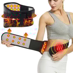 adjustable neoprene double pull lumbar support belt for back pain relief