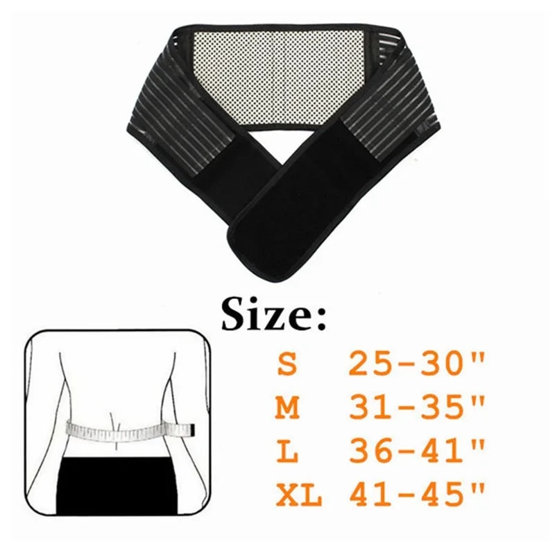 Adjustable Neoprene Double Pull Lumbar Support Belt For Back Pain Relief 4