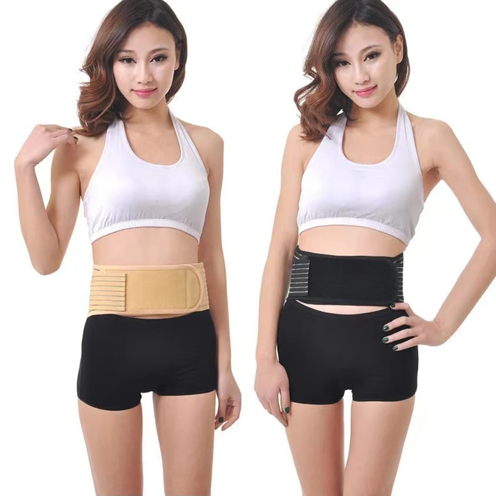 Adjustable Neoprene Double Pull Lumbar Support Belt For Back Pain Relief 2