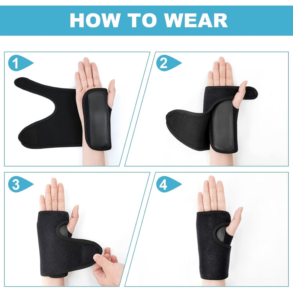 Wrist Brace For Carpal Tunnel Relief Left Right Hand Pain Relief Night Sleep Support For Men Wome 3