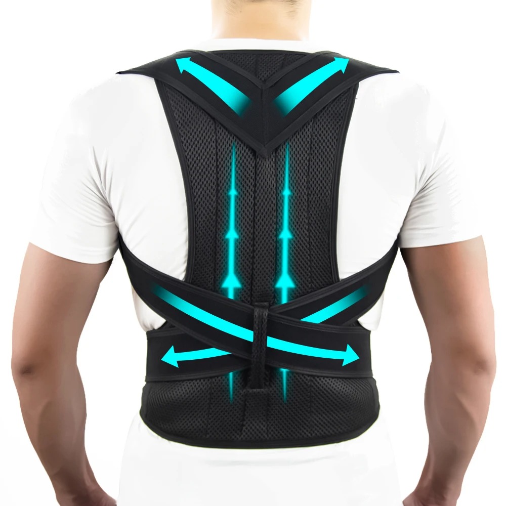 Adjustable Back Brace Posture Corrector For Women And Men Full Back Support Shoulder Straightener 6