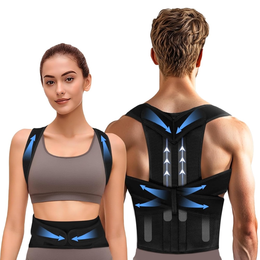 Adjustable Back Brace Posture Corrector For Women Men Lumbar Support Belt For Scoliosis And Improv 0