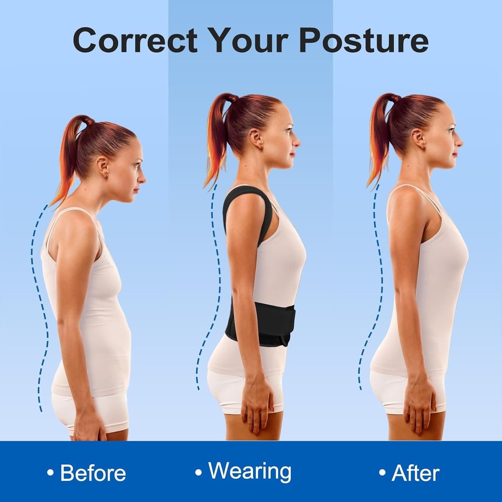 Adjustable Back Brace Posture Corrector For Women Men Lumbar Support Belt For Scoliosis And Improv 2