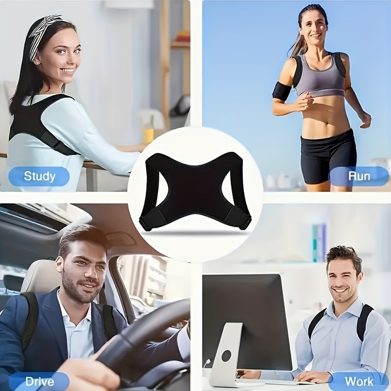 Adjustable Back Brace Posture Corrector For Men And Women Upper Back Shoulder Support For Neck And 4