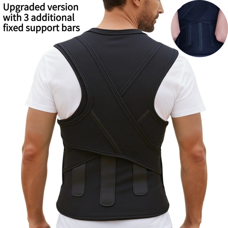 Adjustable Back Brace Posture Corrector For Men And Women Upper And Lower Back Pain Relief 3