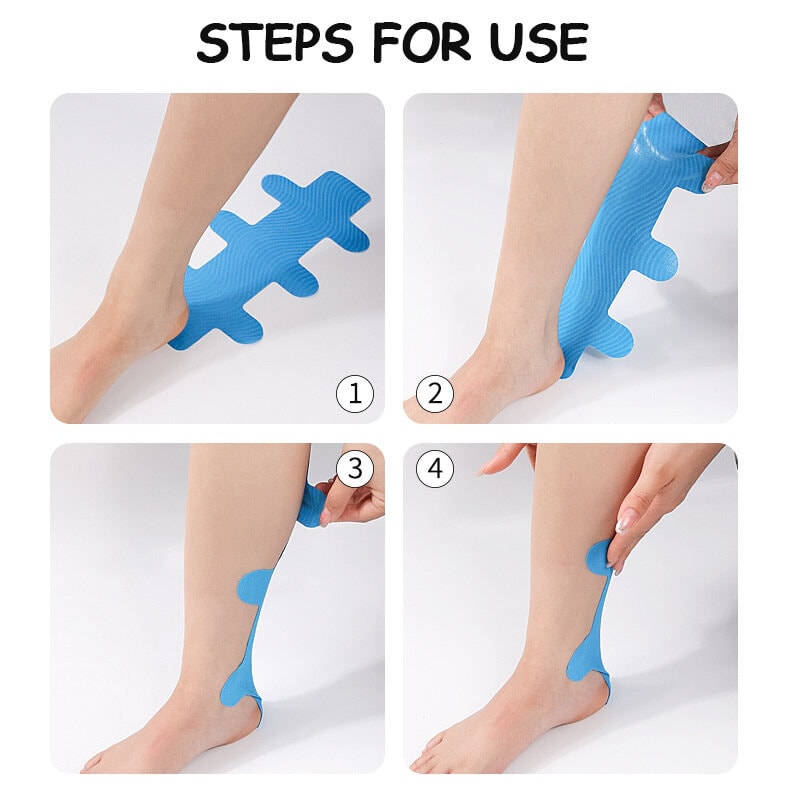 Pre Cut Kinesiology Tape for Muscle Support and Pain Relief.