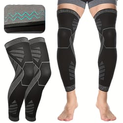 full leg compression sleeves for sports recovery thigh calf knee support