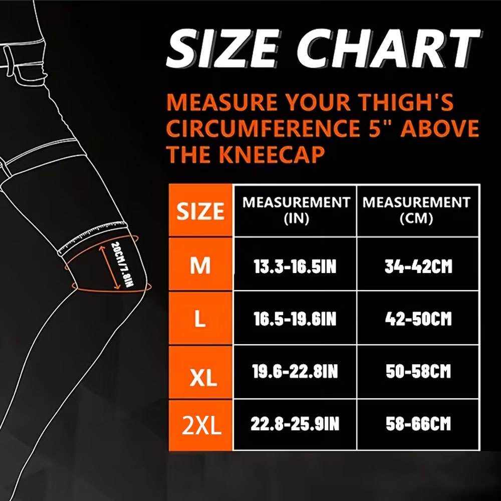 Full Leg Compression Sleeves For Sports Recovery Thigh Calf Knee Support 5