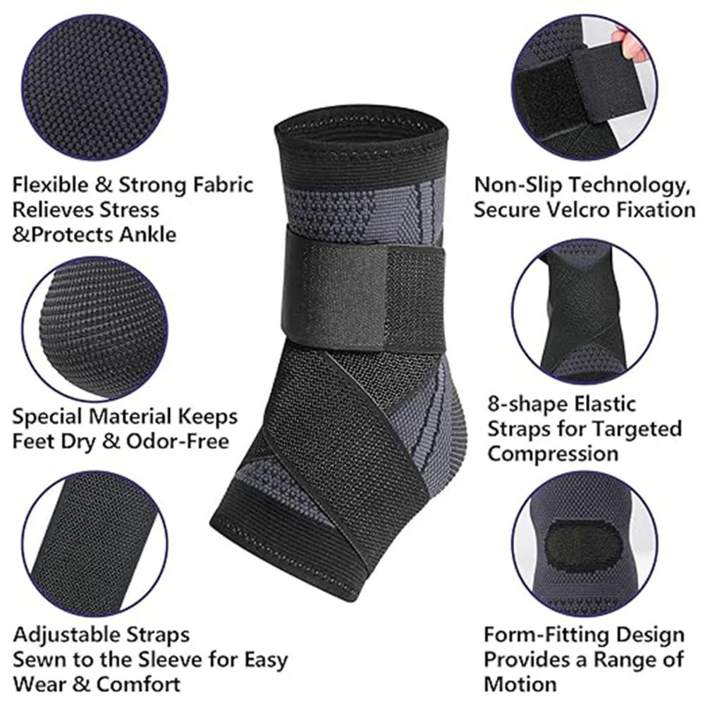 Ankle Compression Support Brace For Pain Relief And Stability 1