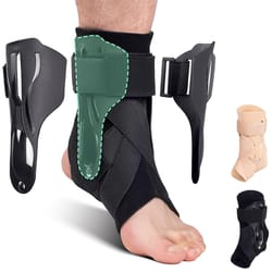 lace up ankle support brace with x strap compression for men and women