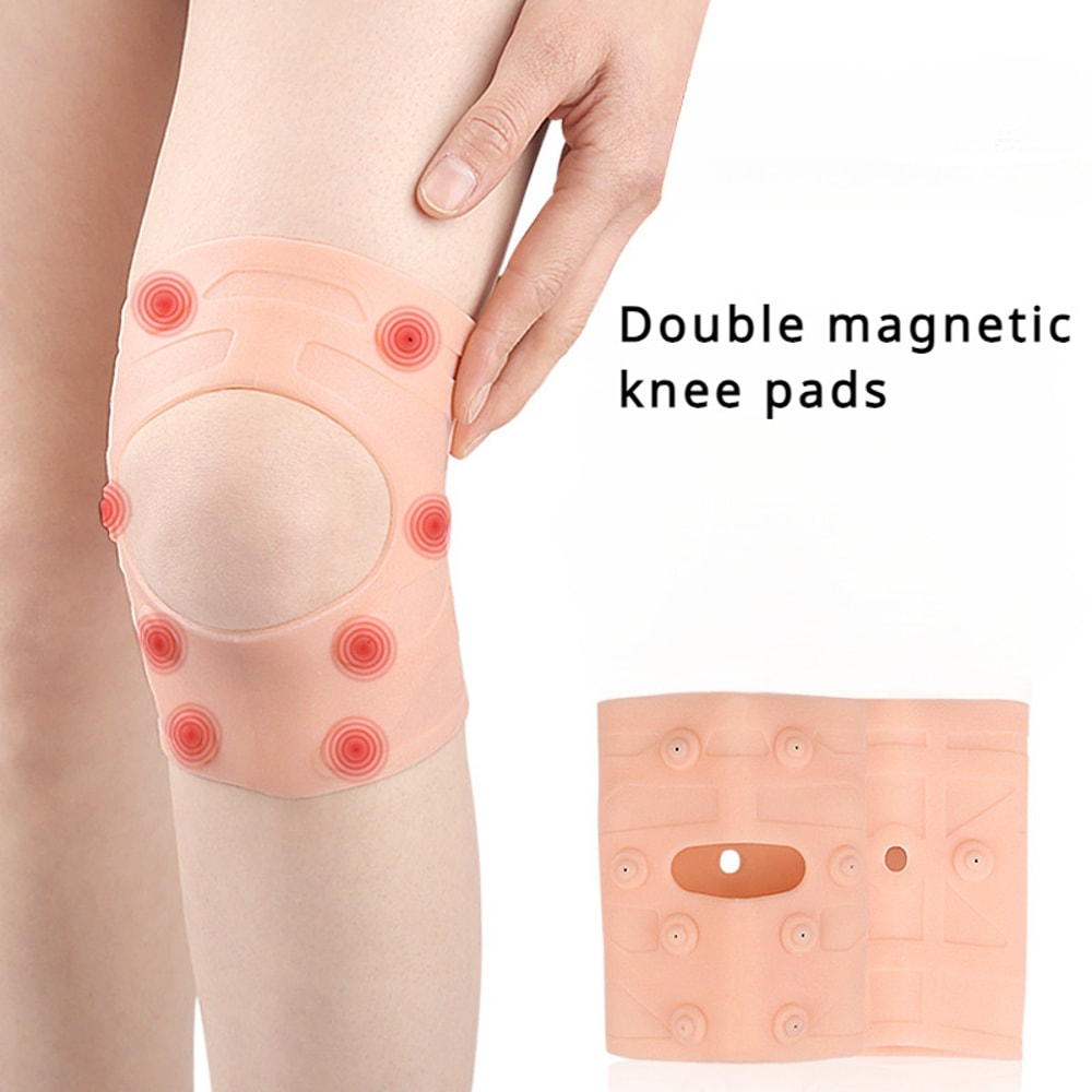 Waterproof Magnetic Knee Brace with Silicone Compression and Patella Support