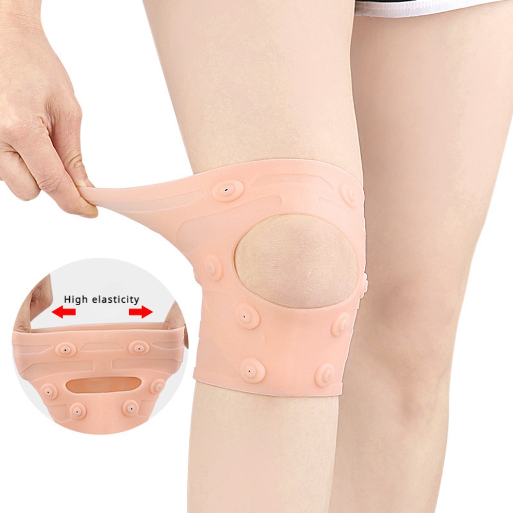 Waterproof Magnetic Knee Brace with Silicone Compression and Patella Support