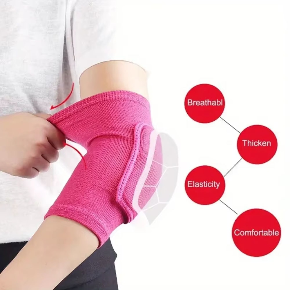 Padded Elbow Support Sleeves With Thick Cushioning For Basketball And Volleyball 1