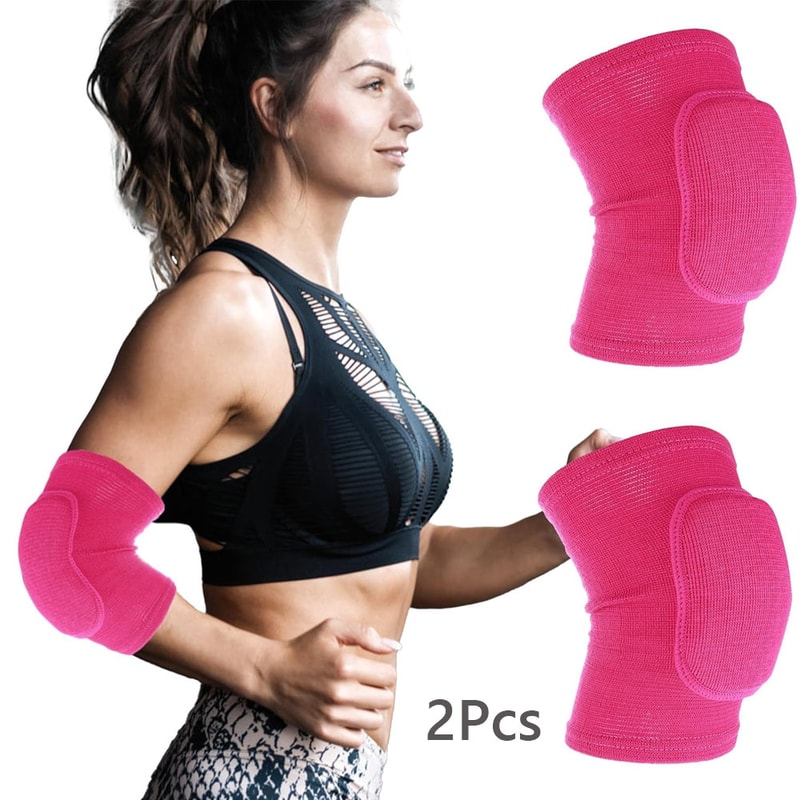 Padded Elbow Support Sleeves With Thick Cushioning For Basketball And Volleyball 5